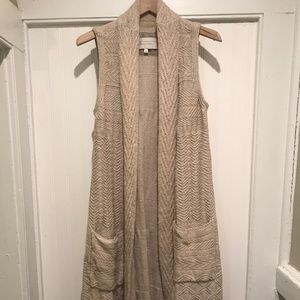 Anthropologie~ Long Sleeveless Sweater